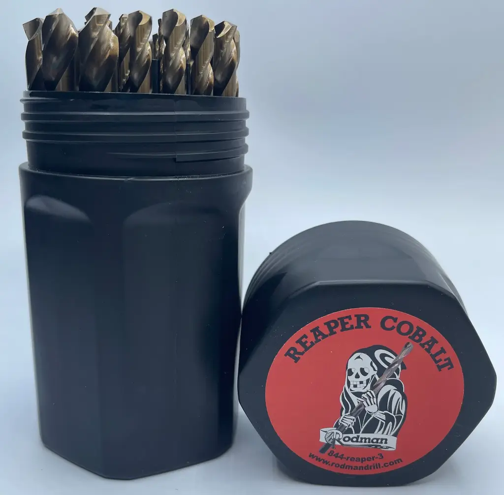 Rodman-Reaper Cobalt 29 Piece Drill Bit Set Silo (1/16 – 1/2" by 64ths)