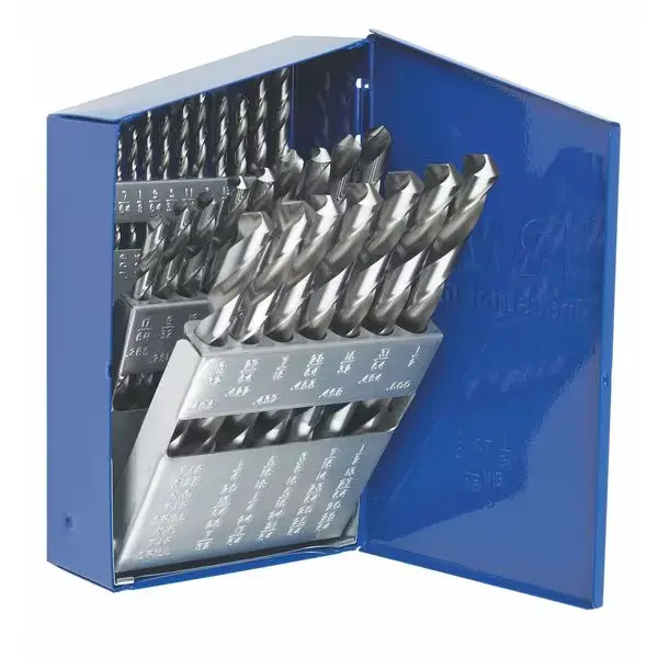 Twist Drill Bit Set, HSS, Bright, 29 pcs.