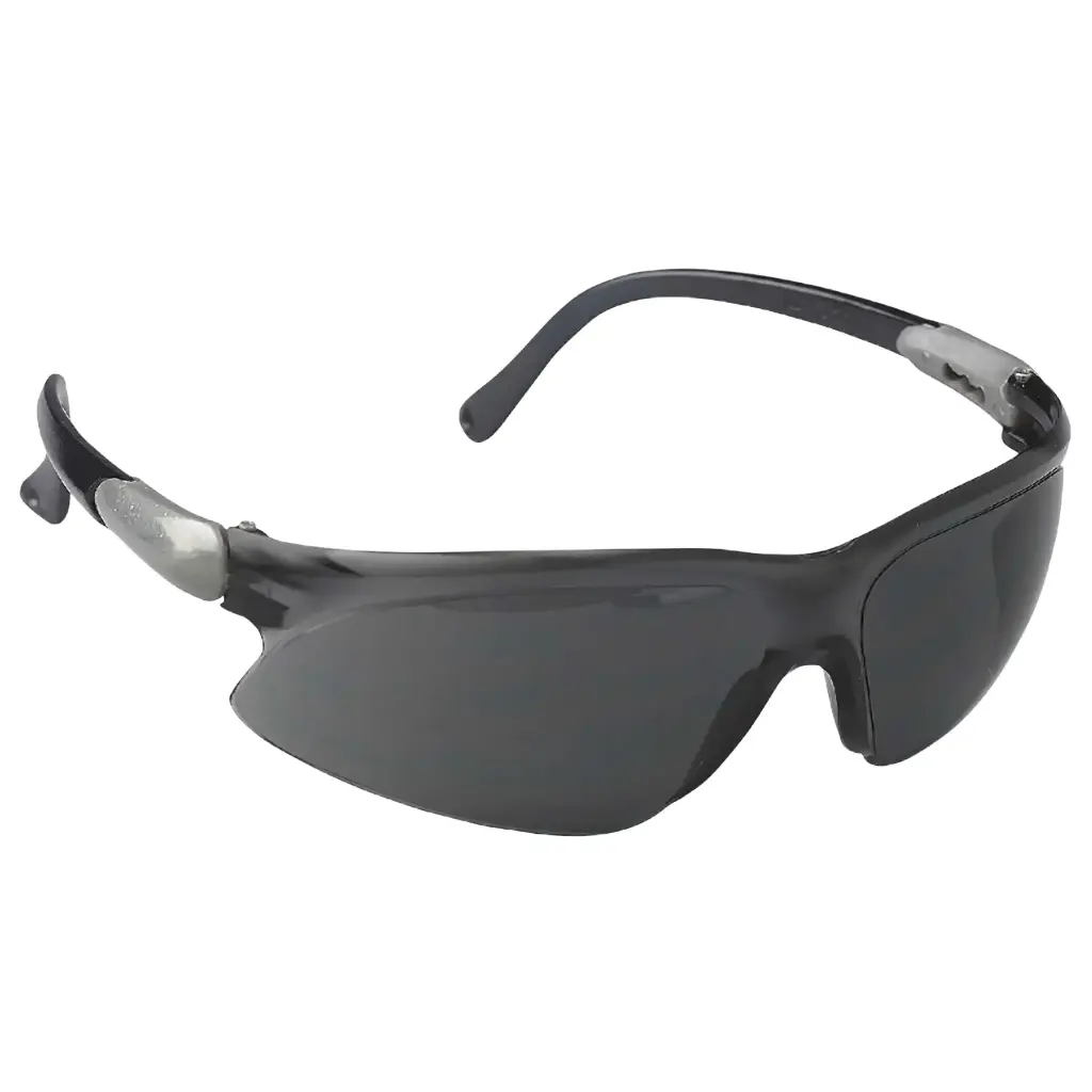 KleenGuard™ 14473 V20 Visio® Lightweight Safety Glasses, Anti-Fog, Smoke Lens, Black/Silver, Polycarbonate Frame