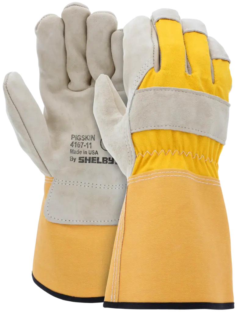 4167 - Buttermilk Pigskin High 4.25" Cuff Leather Gloves