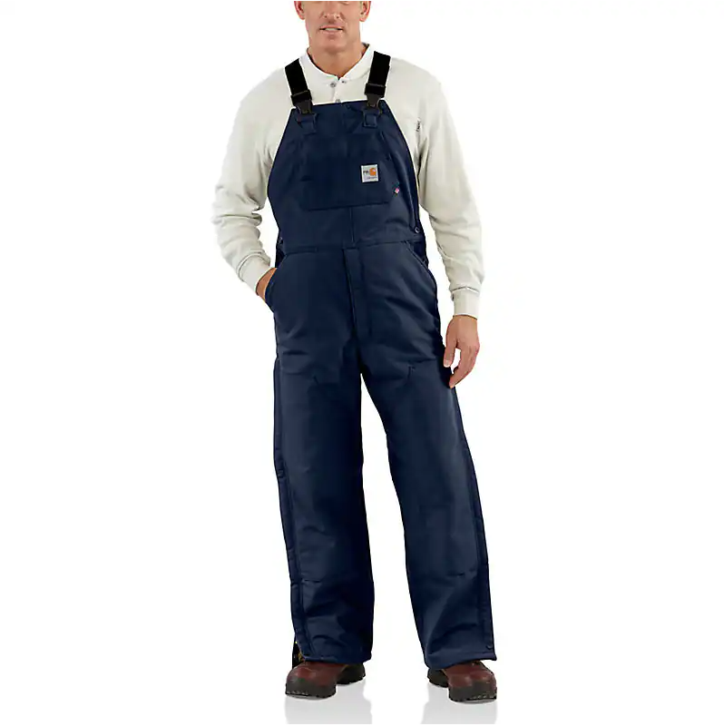 Flame Resistant Quilt Lined Duck Bib Overall By Carhartt 101626