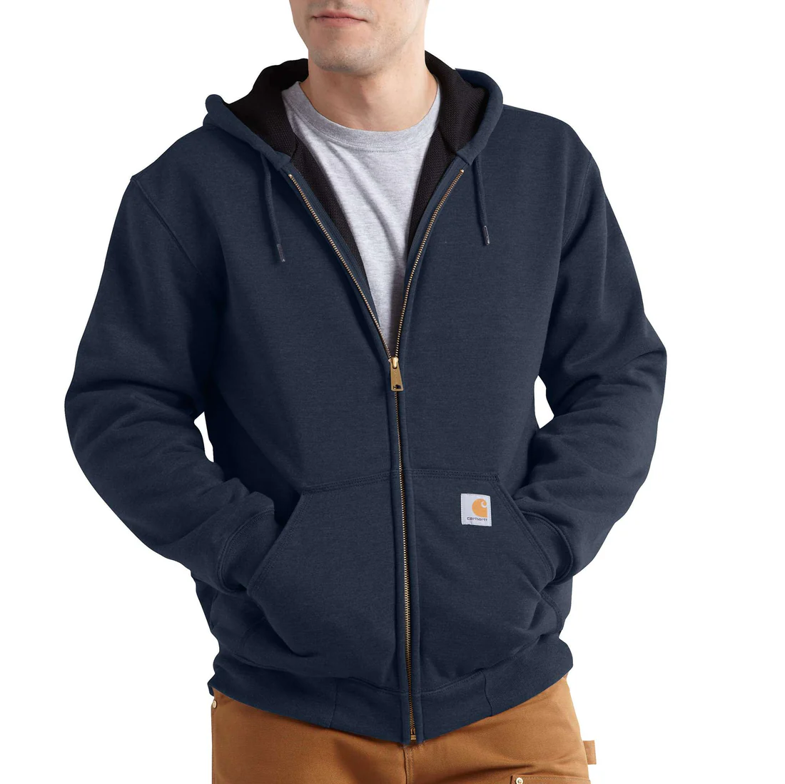 Carhartt Rain Defender® Rutland Thermal Lined Hooded Zip-Front Sweatshirt 100632-472 & 100362-001