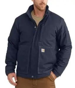 Carhartt-102692 Full Swing® Quick Duck® Flame-Resistant Lanyard Access Jacket (Navy) Discontinued 