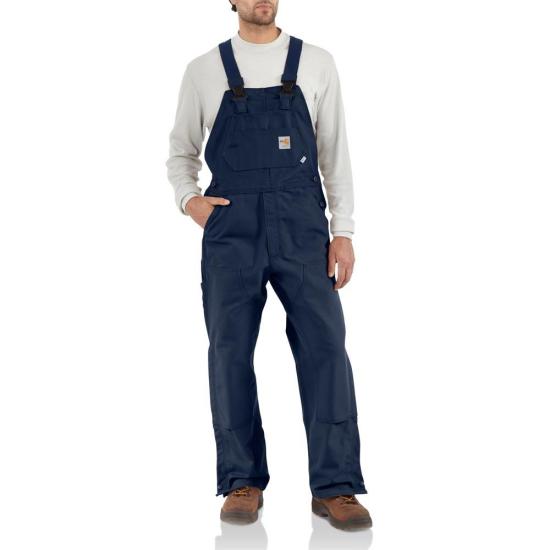 101627 Flame Resistant Unlined Duck Bib Overall By Carhartt