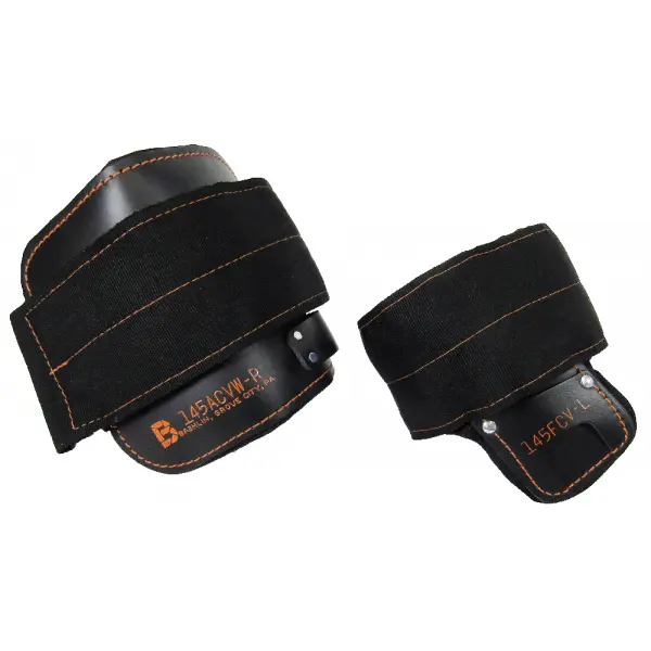 145Acvw, 145Bcvw, & 145Fcvw Bashlin's "Wide" Hook-N-Loop Climber Pads W/ Angled Inserts