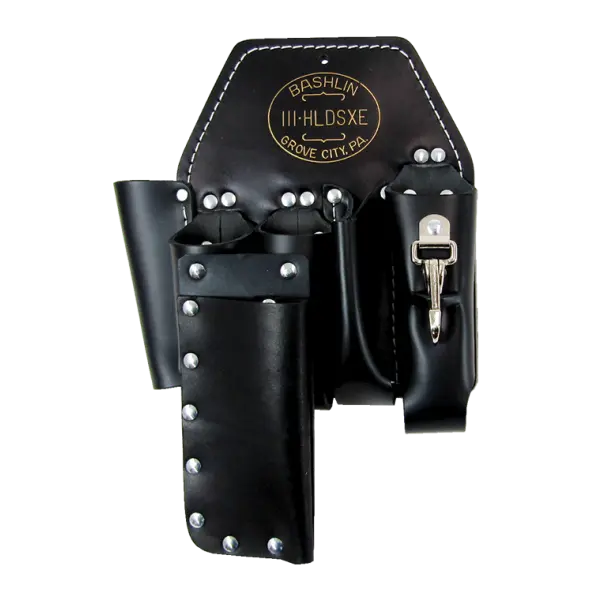Bashlin Linemen's 5 Pocket Holster and Knife Sheath 111HLDSXE Black