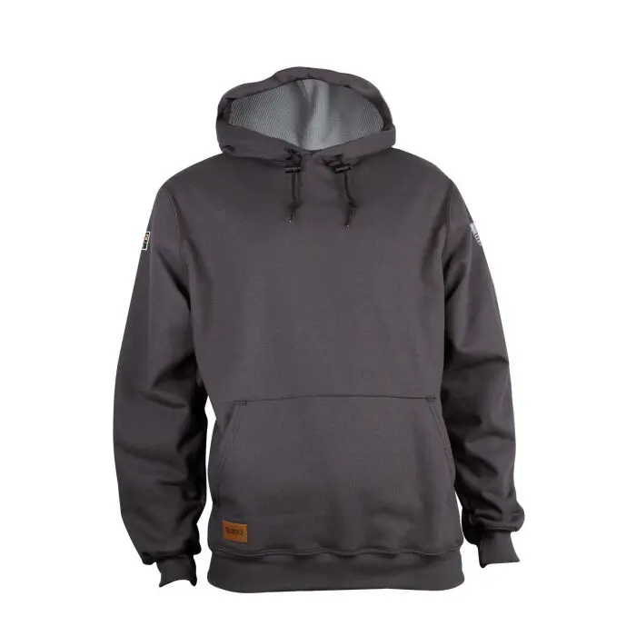 TECGEN SWS3G2G FR Heavyweight Lined Pullover Hoodie, Grey