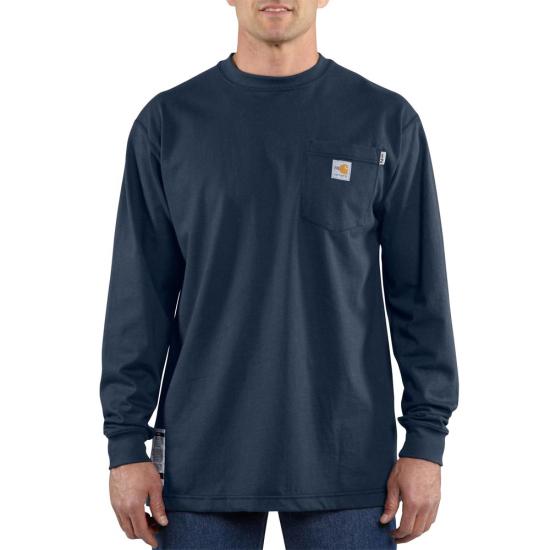 Flame Resistant Force Cotton Long Sleeve T-Shirt By Carhartt 100235