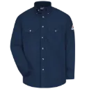 Flame Resistant Navy Dress Uniform Shirt By Bulwark Slu2Nv