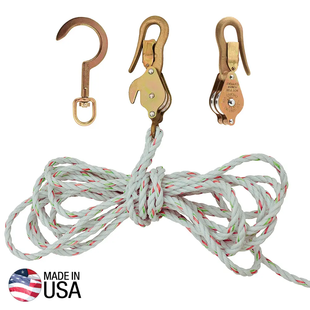  Block and Tackle, Spliced to H268, Block H267, Swivel Anchor Hook 259 H1802-30SSR