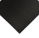 Salisbury-Corrugated Switchboard Matting, 30,000 Volts, 1/4in Thick - Black 48" & 24" Width