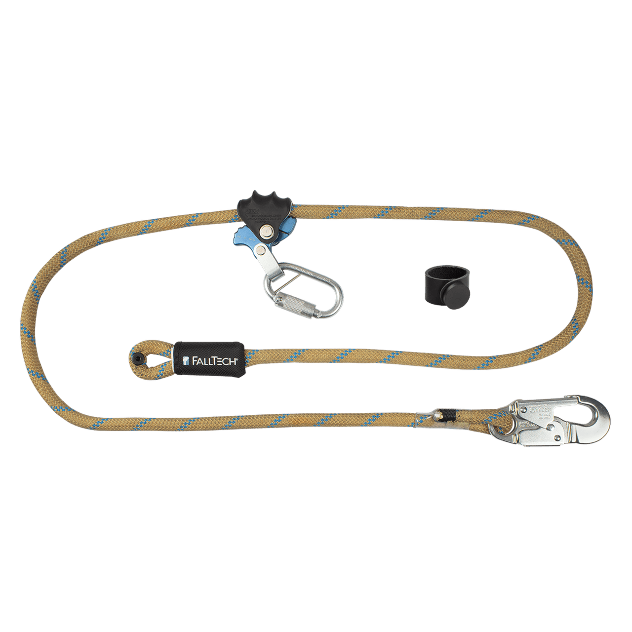 FallTech-APEX Pro Adjustable Wood Pole Fall Restrict Device, Secondary Rope Positioning Lanyard 8180SR