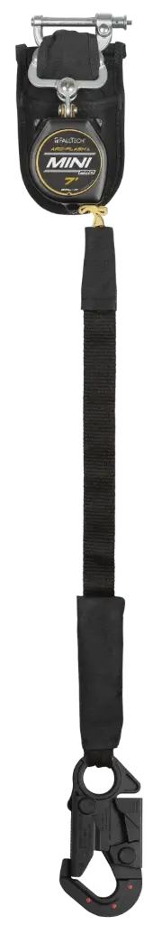 FallTech 7' Arc Flash Mini Pro™ Class 1 Personal SRL-P, Single-leg with Steel 5k Carabiner