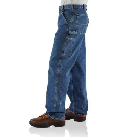 Carhartt Loose/Original Fit Washed Darkstone Blue Denim Work Dungaree B13DST