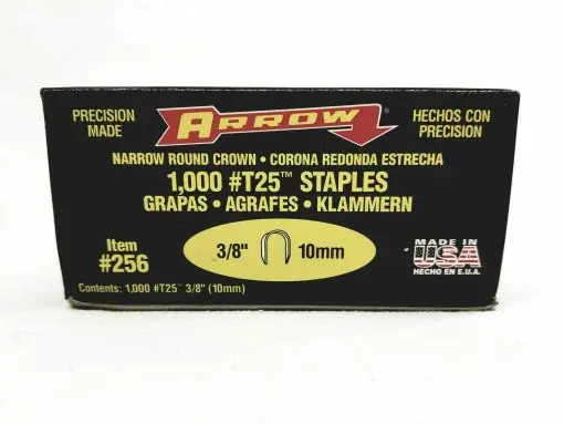 Hall's-Arrow 1000 Count Staples T25-3/8, T25-9/32 Round Top For Arrow T25 Staple Guns Discontinued 