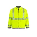 Nasco-ArcJoule Jacket | Fluorescent Yellow | Patch Pockets | Detachable Hood Included 7501JFY102