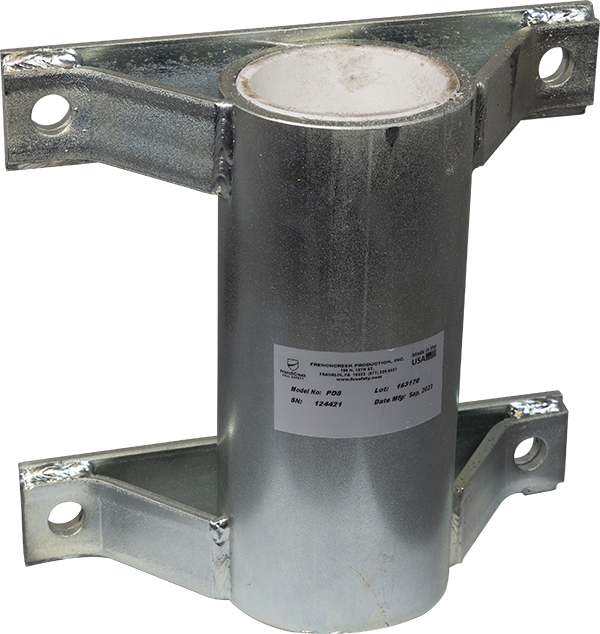 French Creek PD8 Wall Mount Sleeve Davit Base