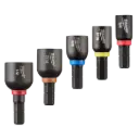 Milwaukee 5PC SHOCKWAVE™ Impact Duty 1" Insert Magnetic Nut Driver Set 49-66-4563