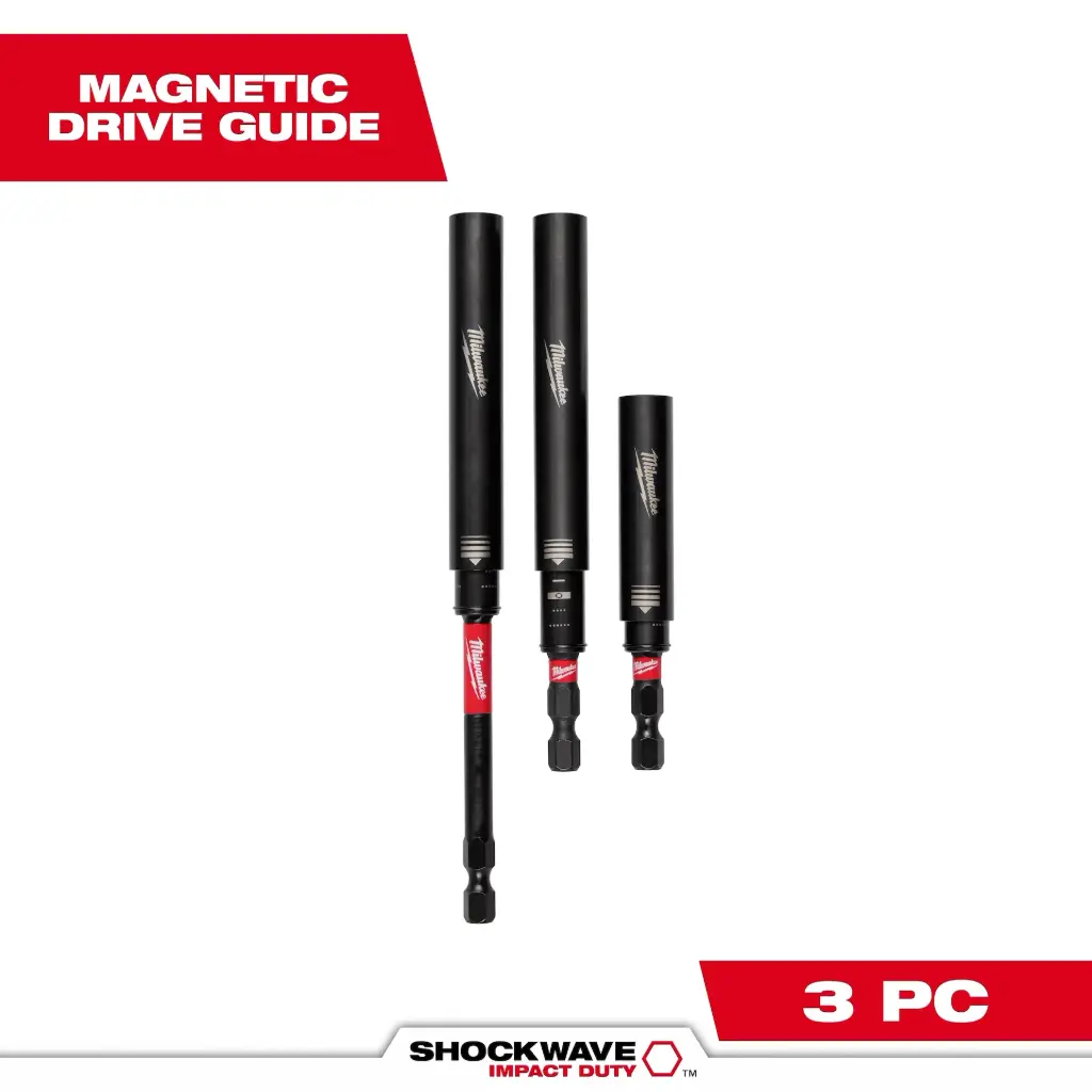 Milwaukee 3PC SHOCKWAVE™ Impact Duty Magnetic Drive Guide Guide Set 48-32-4519