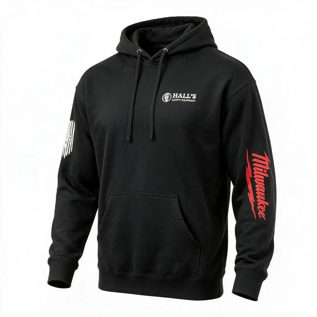 Milwaukee / Hall's Safety Midweight Hoodie Sweatshirt