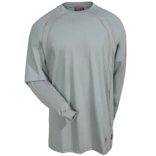 Ariat-FR AC Crew T-Shirt Silver Fox 10012258