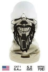 [3049FRB-BL] Benchmark Fr-Bearded Lineman Face Gaiter Cat 1 3049Frb-Bl