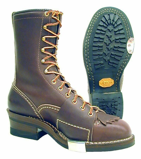 Boots-Br9710 Brown 10" Wesco Highliner