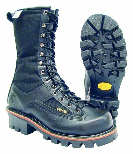 [350W8EE] Boots-Hall's 350W New Generation 10" Waterproof Steel Toe Lineman Boot, Manufactured In The USA.