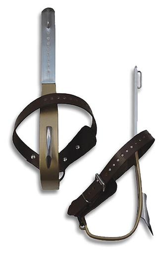 [TB94089A] Buckingham-The "Bucklite" Tb94089A Contoured Titanium Pole Climbers