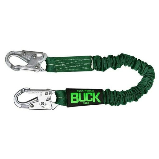 [8VV716S1] Buckingham-The Buckyard Stretch 6 Shock Absorbing Lanyard 8Vv716S1