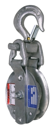 Campbell-Steel Locking 3074V6 & 3074V8 Manila Rope Snatch Blocks
