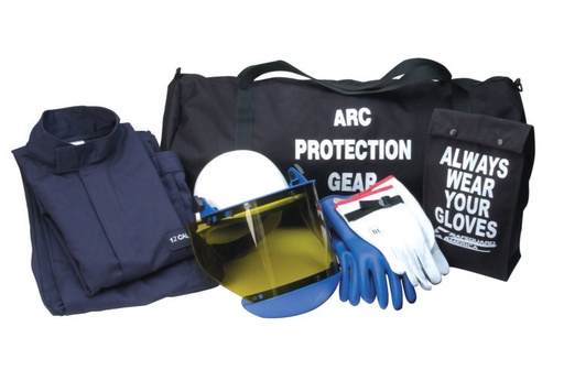 Chicago Protective Apparel-Arc Flash Protection Jacket & Bib Overall Kit (Ag12 Cal)