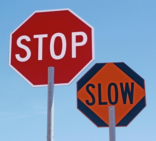 [FLH2412] Eastern Metal-ABS FLH2472HDG High Intensity/Diamond Grade (HI/DGR) Stop Slow Paddle