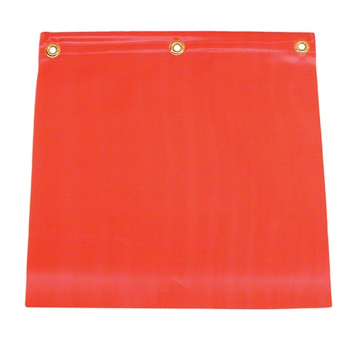 [FROV318] Eastern Metal-Orange Vinyl Tailgate Frov318 Warning Flag