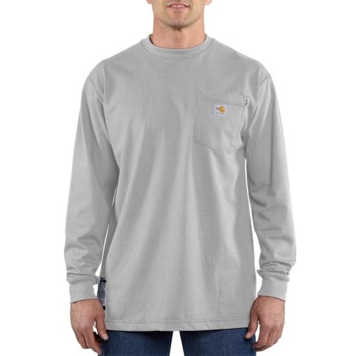 Flame Resistant Force Cotton Long Sleeve T-Shirt By Carhartt 100235