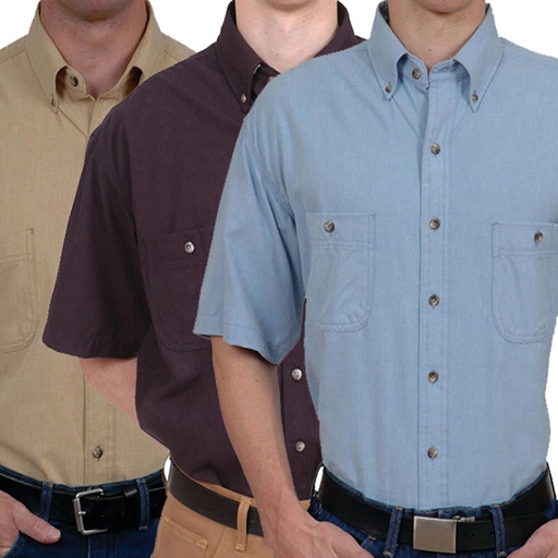 Flame Resistant Premium Short Sleeve Button Down Shirt By Tyndale M111T