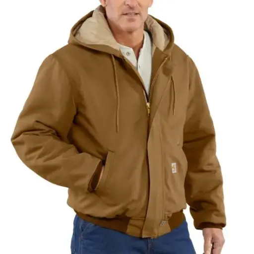 Flame Resistant Quilt Lined Duck Active Jacket By Carhartt 101621