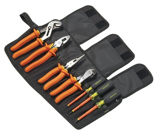 [0159-01-INS] Greenlee-7 Piece Insulated Plier And Screwdriver Set 0159-01-Ins