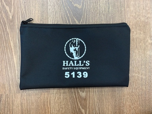 [5139] Hall's-Black Cordura Nylon 5139 Zipper Bag