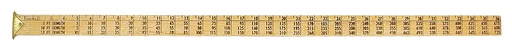 [LOGRULE] Hall's-International Scale Log Rule With Brass Tip