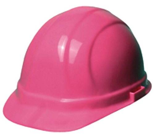 [19989] Hall's-Omega Ii Hi Viz Pink Hard Cap 19989 With Ratchet Headband