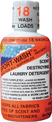 [1338] Hall's-Sport-Wash Residue Free 1338 Laundry Detergent 18 Fluid Ounce Bottle Discontinued