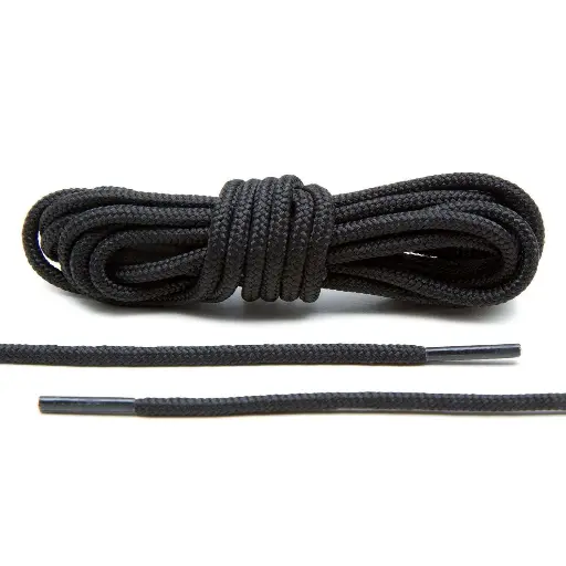 [NL10-B] Hall's-Taslan Long Wearing Black Shoe Laces NL10-B For 8"- 10" Boots