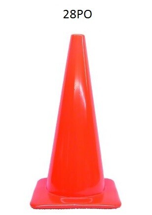 Hall's-Traffic Safety Cones 28Po, 36Po, 4Po Without Reflective Collars