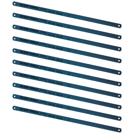 [1232BI-P] Klein- Bi-Metal Hacksaw Blades, 32 Tpi, 12-Inch, 10-Pack 1232Bi-P