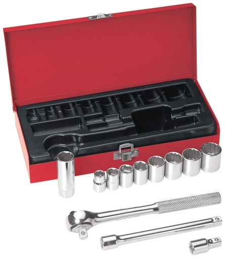 [65504] Klein-12 Piece 3/8 Inch Drive Socket Wrench Set