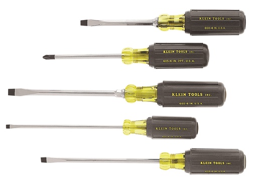 [85075] Klein-5 Piece 85075 Cushion Grip Screwdriver Set