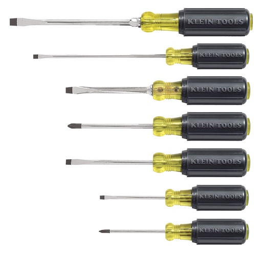 [85076] Klein-7 Piece 85076 Cushion Grip Screwdriver Set