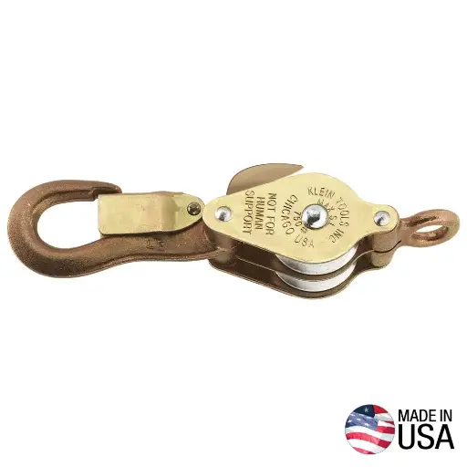 [268] Klein-Block 268 With Eye To Splice Line And Rope Tie Off