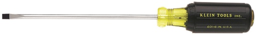 Klein-Round Shank 601 Series Cushion Grip Screwdrivers With Cabinet Tip